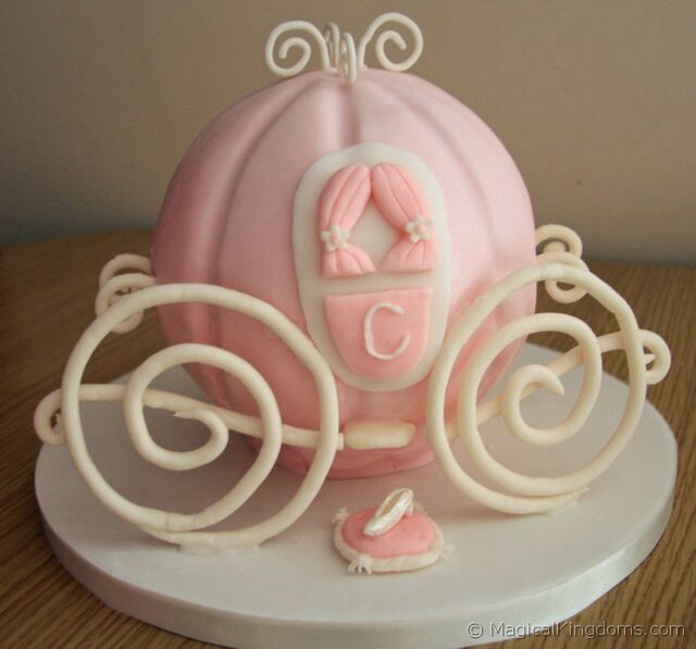 Cinderella Coach birthday cake